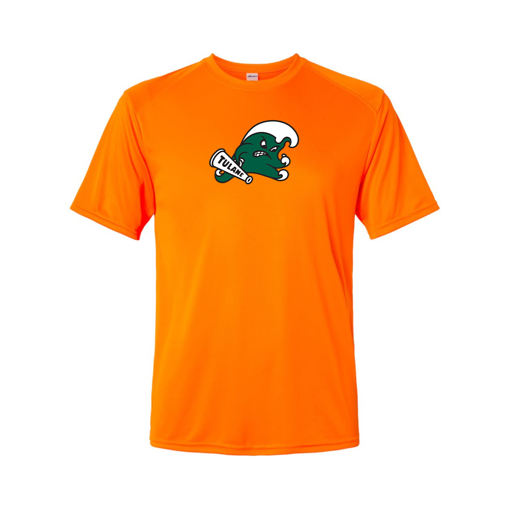 Men's Tulane Green Wave Logo   Performance T-Shirt