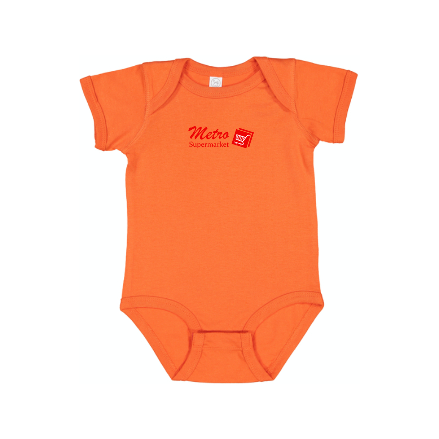 Metro Supermarket Logo  Baby Onesie Romper