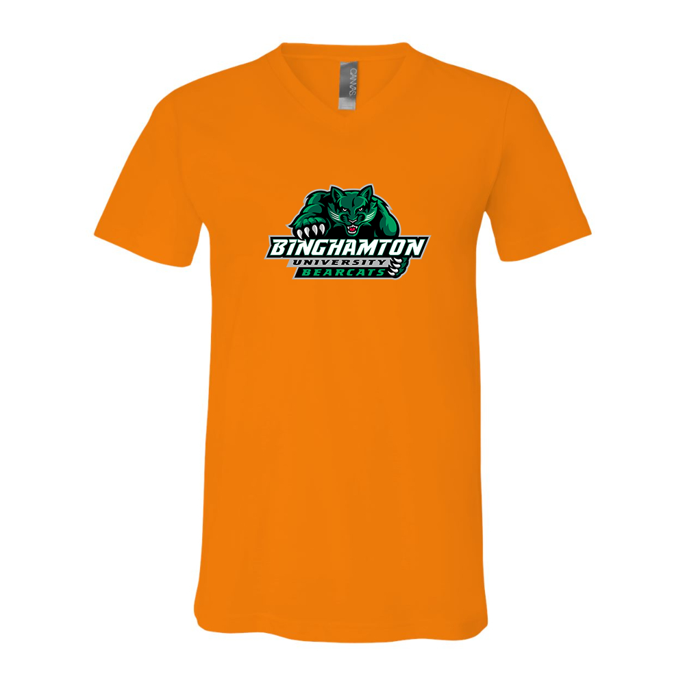 Binghamton Bearcats  BELLA  CANVAS - Jersey V-Neck T-Shirt