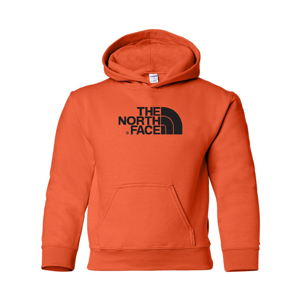 Youth  The North Face Black Gildan Heavy Blend  Hooded Sweatshirt