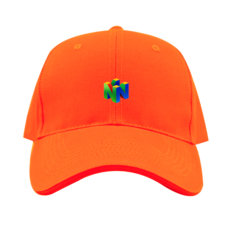 Nintendo N64  Logo  Dad Baseball Cap Hat