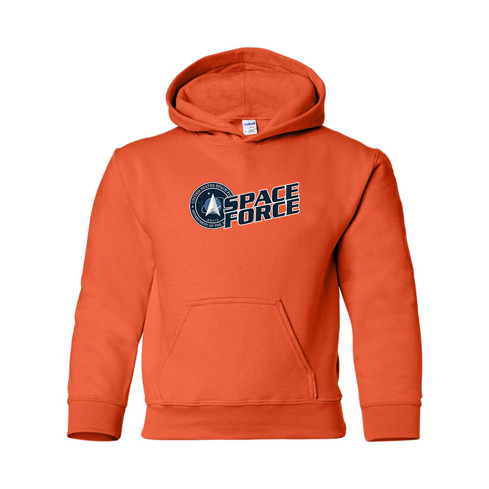Youth   Space Force Gildan Heavy Blend  Hooded Sweatshirt