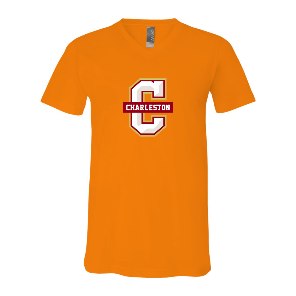 Charleston Cougars BELLA  CANVAS - Jersey V-Neck T-Shirt