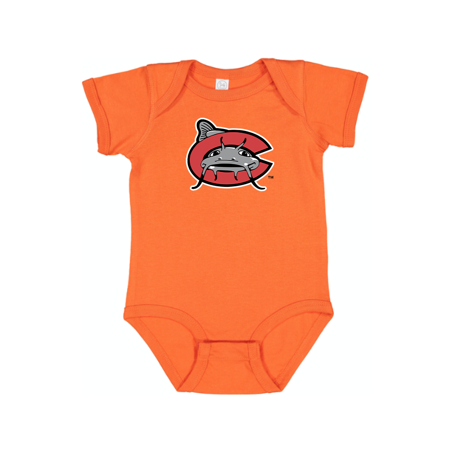 Carolina Mudcats Logo Baby Onesie Romper