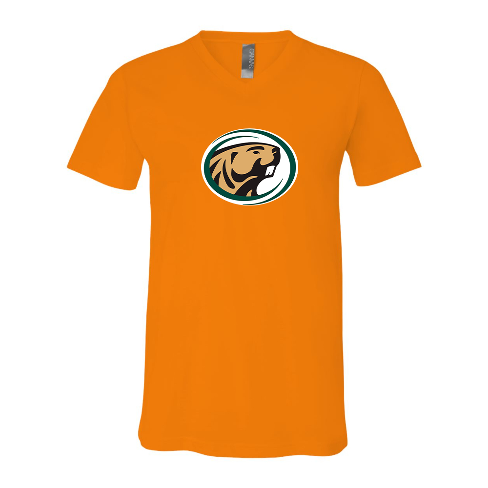Bemidji State Beavers BELLA  CANVAS - Jersey V-Neck T-Shirt