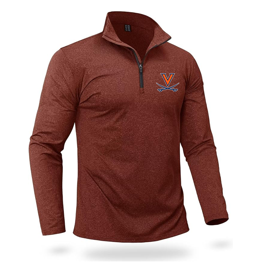 Men's (Design Here) Boladeci Men_s Quarter Zip Pullover Premium Fleece Lined Heather Long Sleeve Golf Shirts Midweight 1_4 Half Zip Sweatshirts