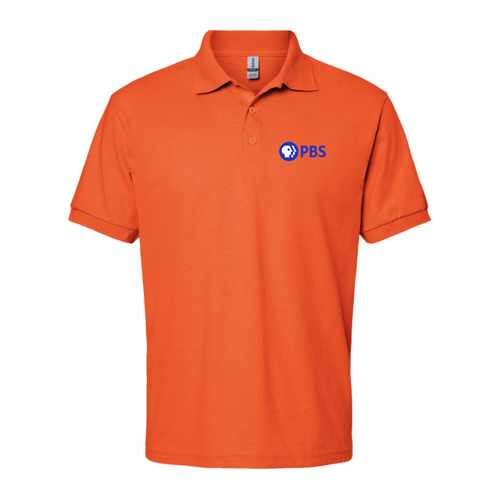 Men's PBS Blue Dry Blend Jersey Polo