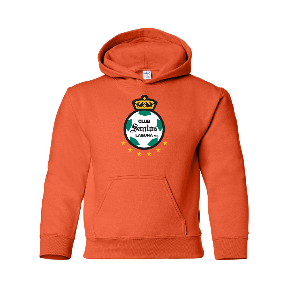 Youth Santos Laguna Soccer Gildan Heavy Blend  Hooded Sweatshirt