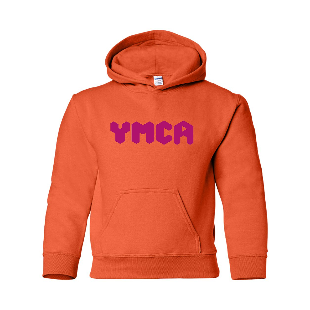 Youth  YMCA Mauve Gildan Heavy Blend  Hooded Sweatshirt