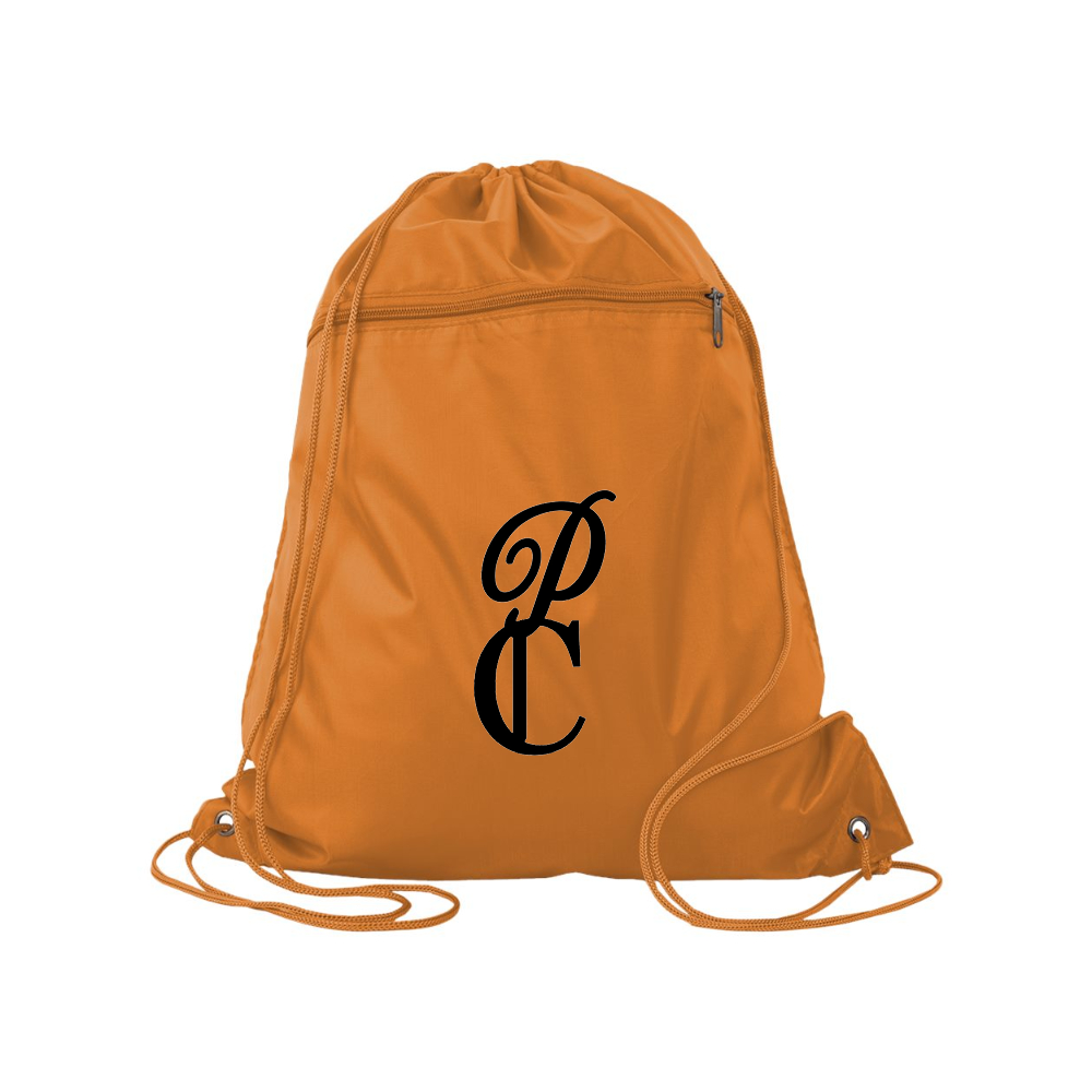 P & C Black  Q-Tees - Polyester Cinchpack