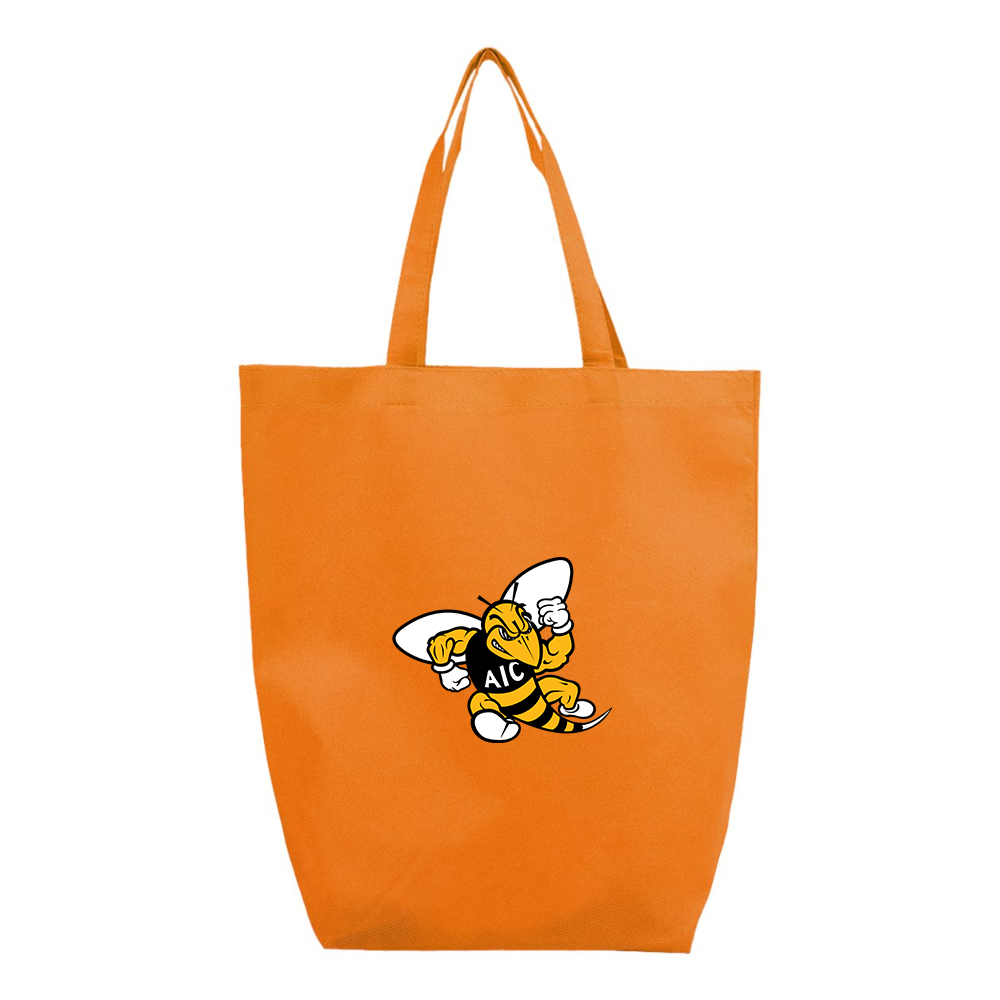 AIC Yellow Jackets  Q-Tees Non-Woven Gusset Bottom Tote
