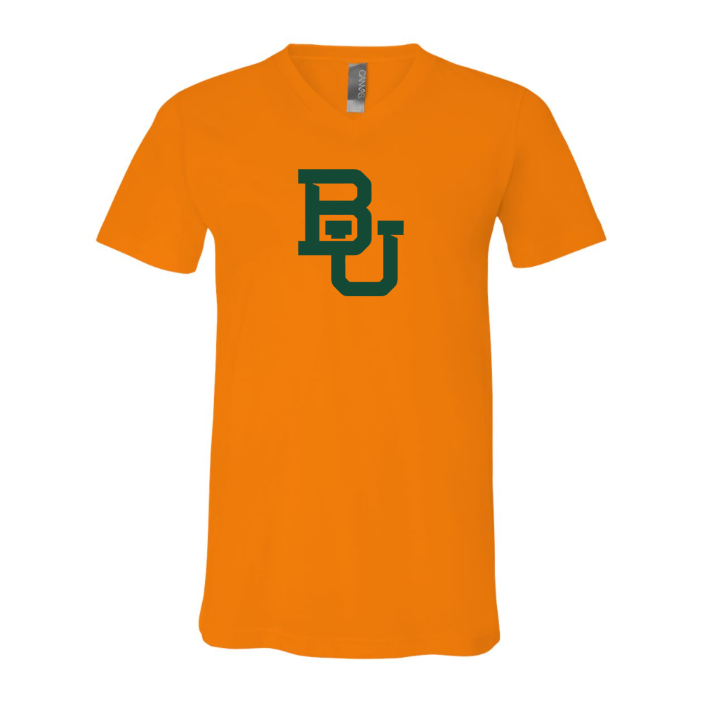 Baylor Bears  BELLA  CANVAS - Jersey V-Neck T-Shirt