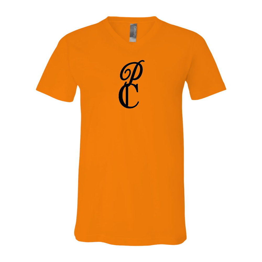 P & C Black  BELLA  CANVAS - Jersey V-Neck T-Shirt