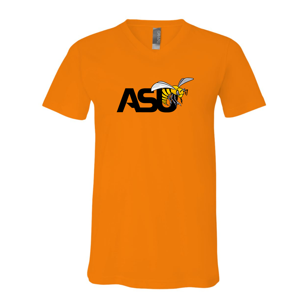 Alabama State Hornets  BELLA  CANVAS - Jersey V-Neck T-Shirt