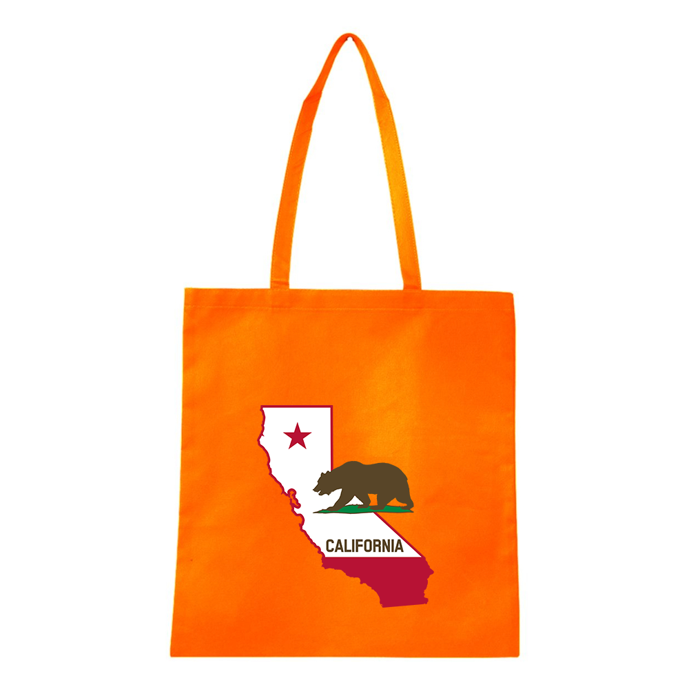 California Bear Map Q-Tees Non-Woven  Tote