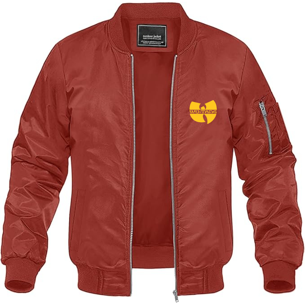Men's  Wu-Tang Clan Lightweight Bomber Jacket Windbreaker Softshell Varsity Jacket Coat