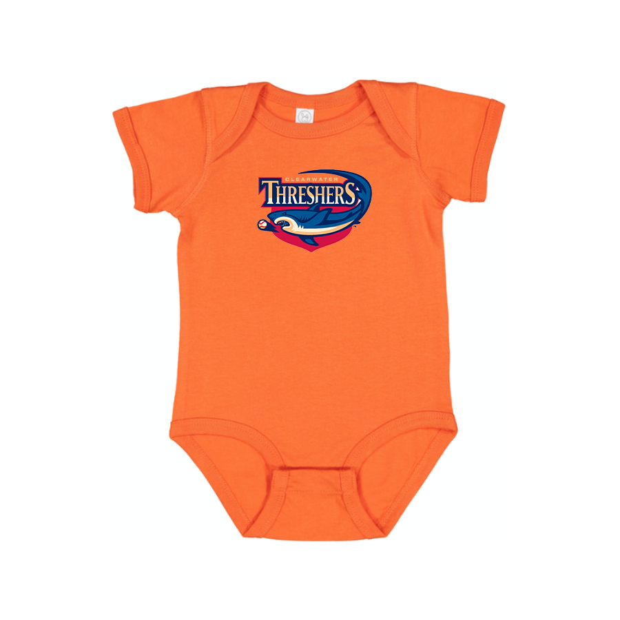 Clearwater Threshers Logo Baby Onesie Romper