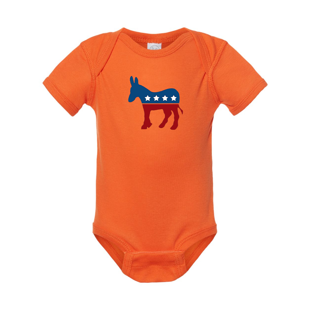 Democrat Election Symbol Rabbit Skins Infant Baby Rib Bodysuit
