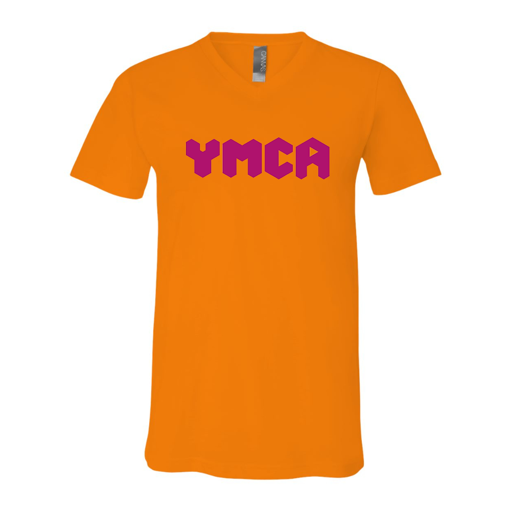 YMCA Mauve  BELLA  CANVAS - Jersey V-Neck T-Shirt