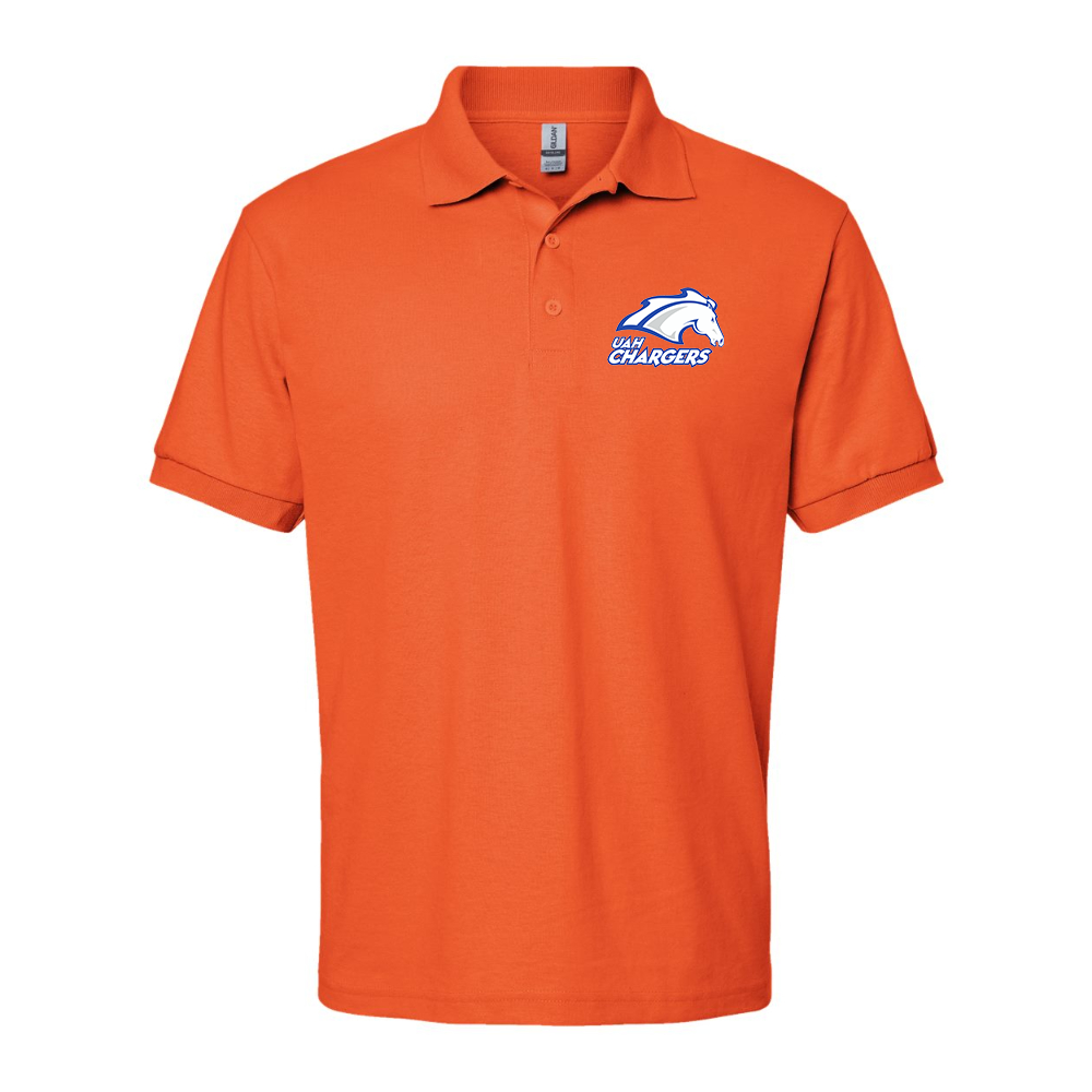Men's Alabama Huntsville Chargers Wildcats Dry Blend Jersey Polo