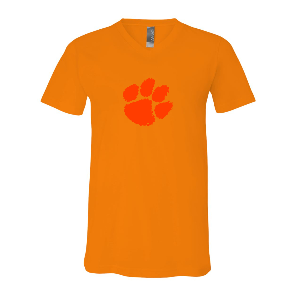 Clemson Tigers  BELLA  CANVAS - Jersey V-Neck T-Shirt