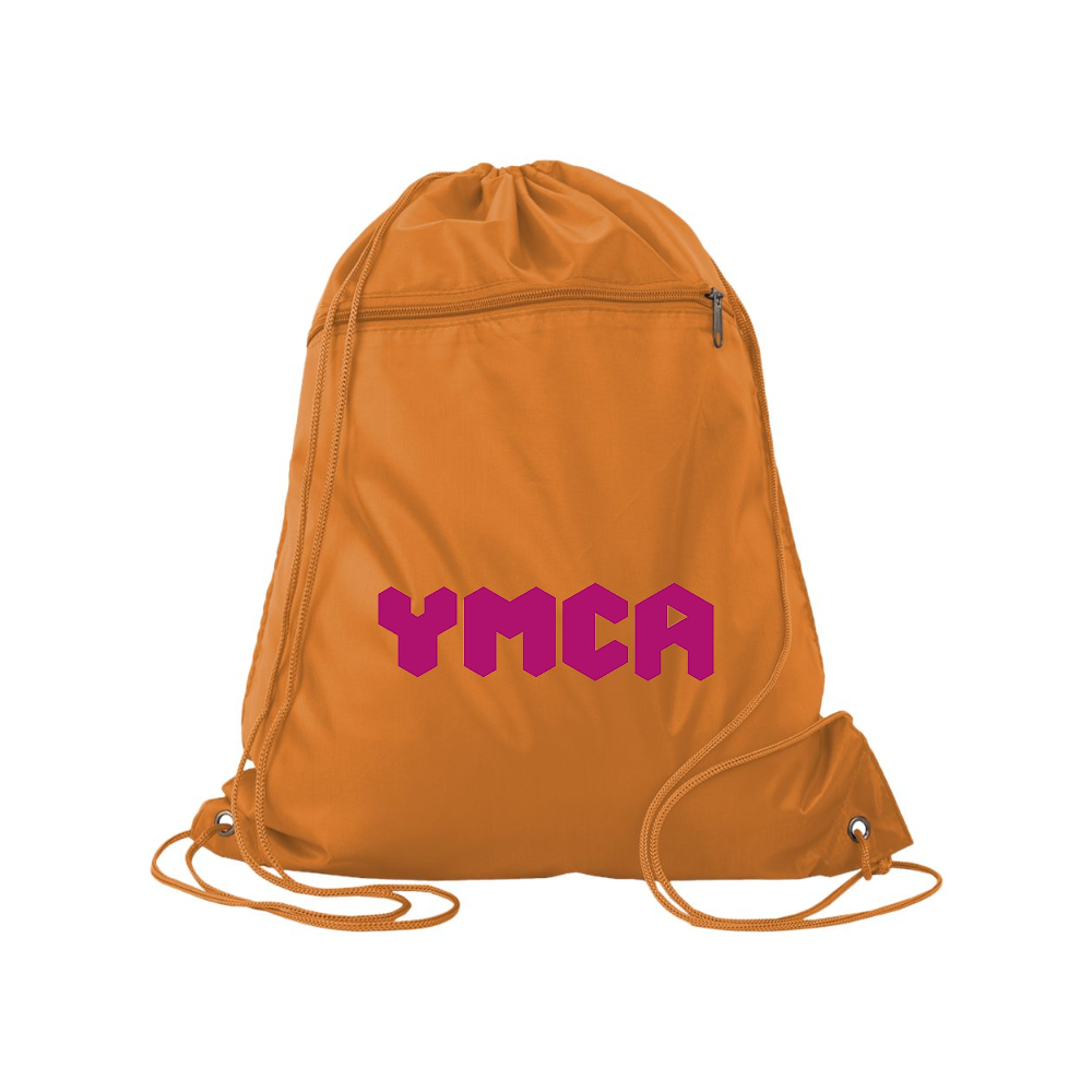 YMCA Mauve Q-Tees - Polyester Cinchpack