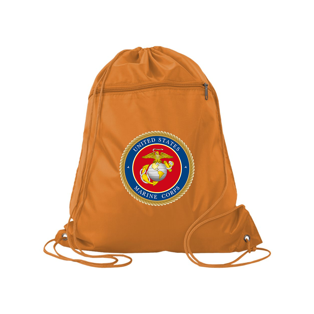 USMC Emblem Q-Tees - Polyester Cinchpack