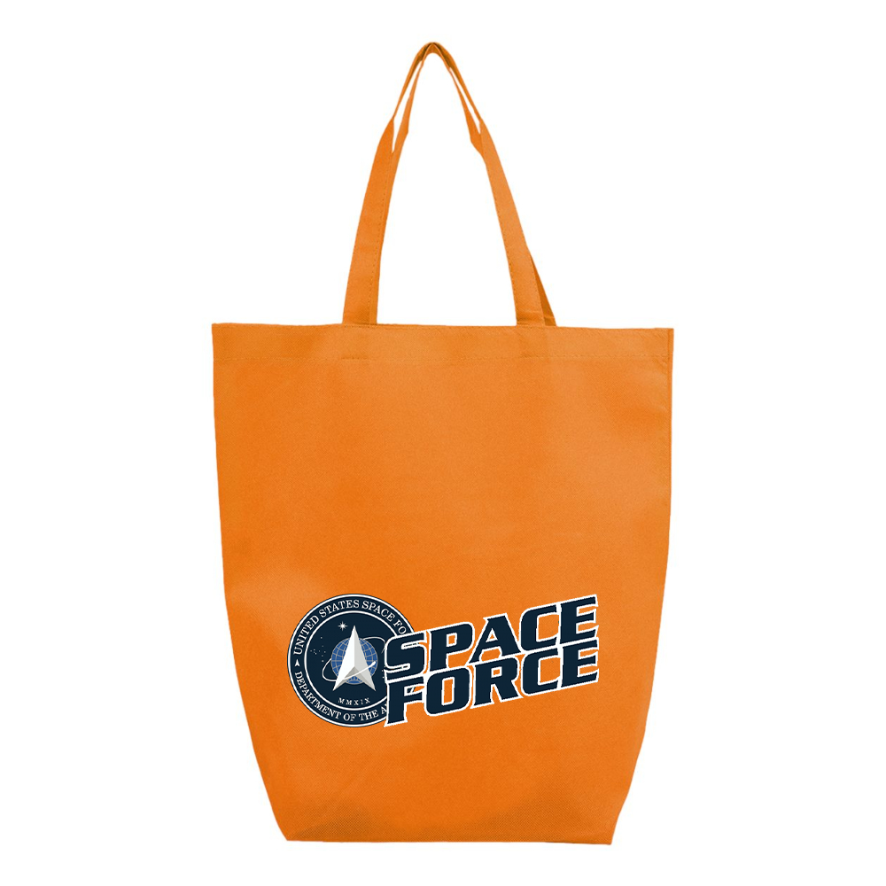 Space Force Q-Tees Non-Woven Gusset Bottom Tote