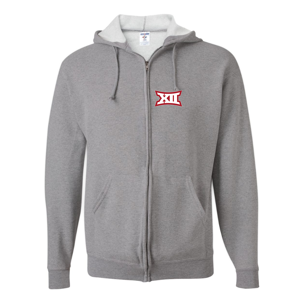Men's Big 12 Conference JERZEES NuBlend Full-Zip Hooded Sweatshirt