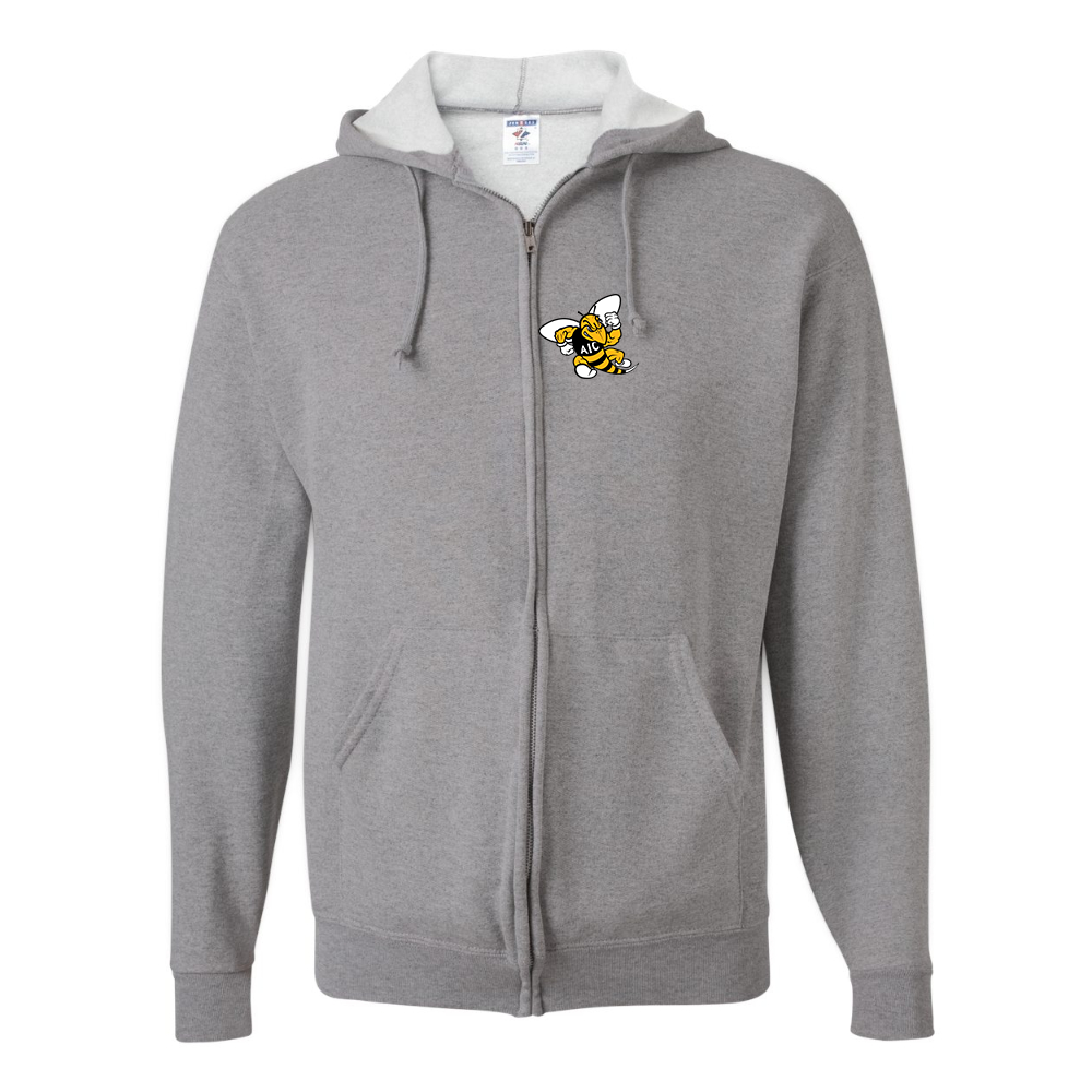 Men's AIC Yellow Jackets  JERZEES NuBlend Full-Zip Hooded Sweatshirt