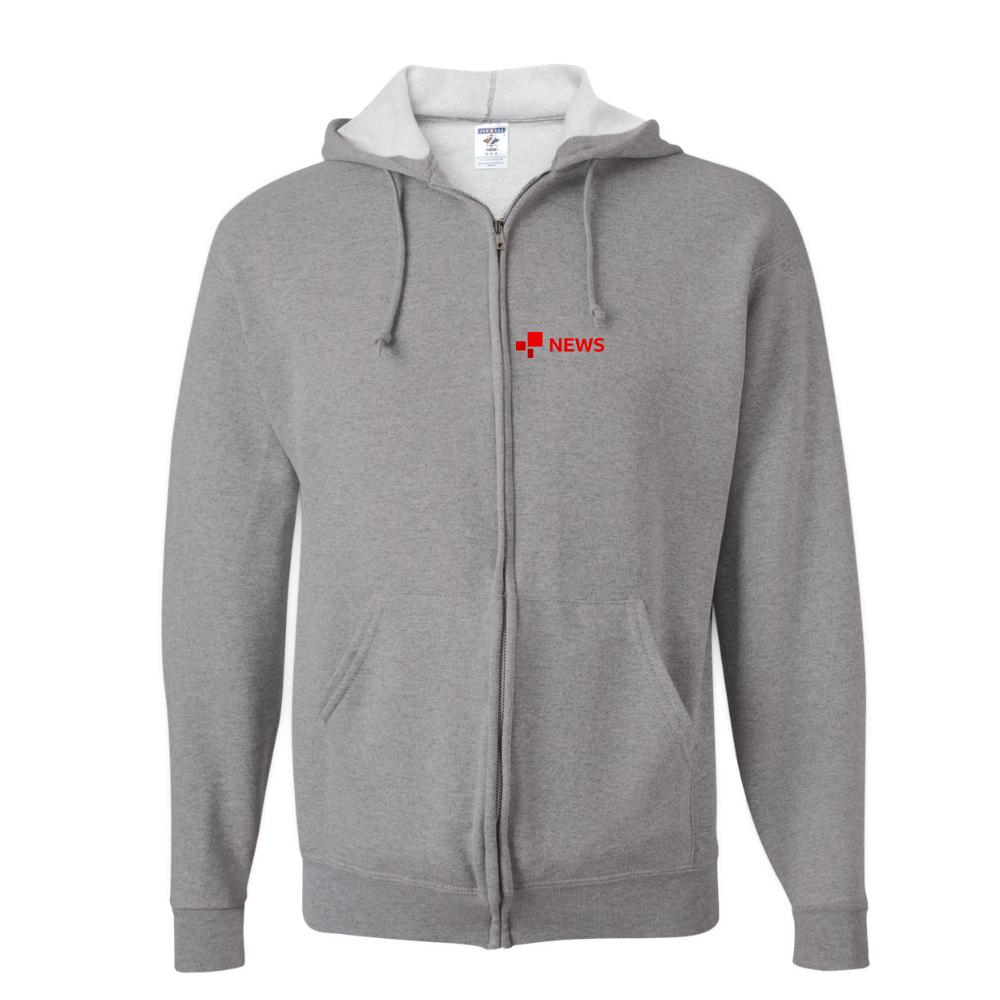 Men's  BBC News  JERZEES NuBlend Full-Zip Hooded Sweatshirt