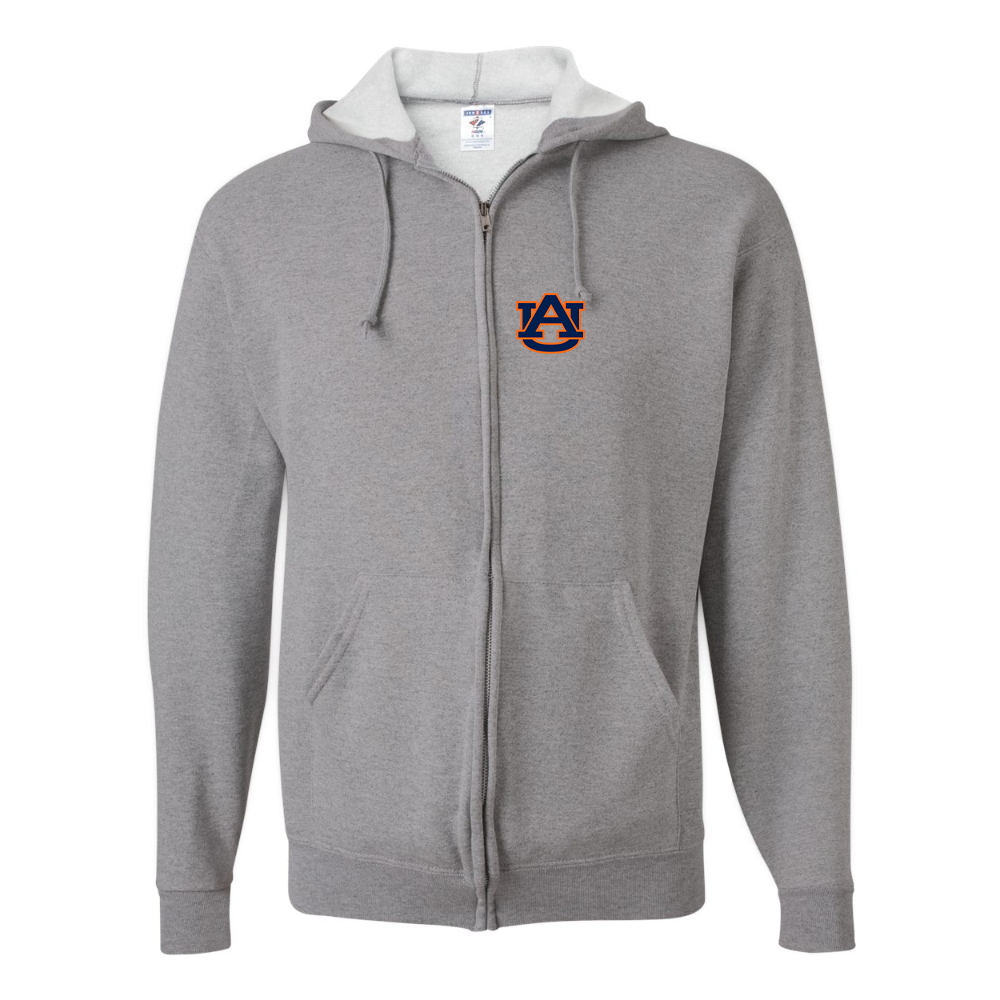 Men's  Auburn Tigers  JERZEES NuBlend Full-Zip Hooded Sweatshirt