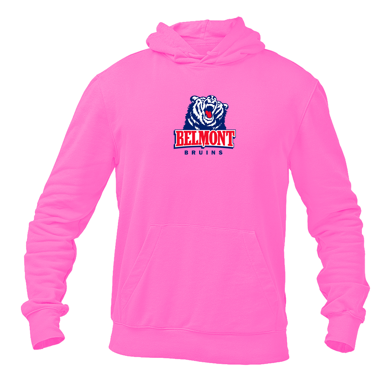 Men's Belmont Bruins  Softstyle Midweight Hooded Sweatshirt