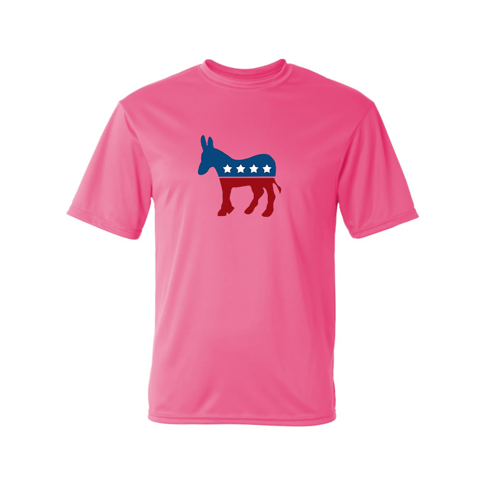 Men's Democrat Election Symbol Performance T-Shirt