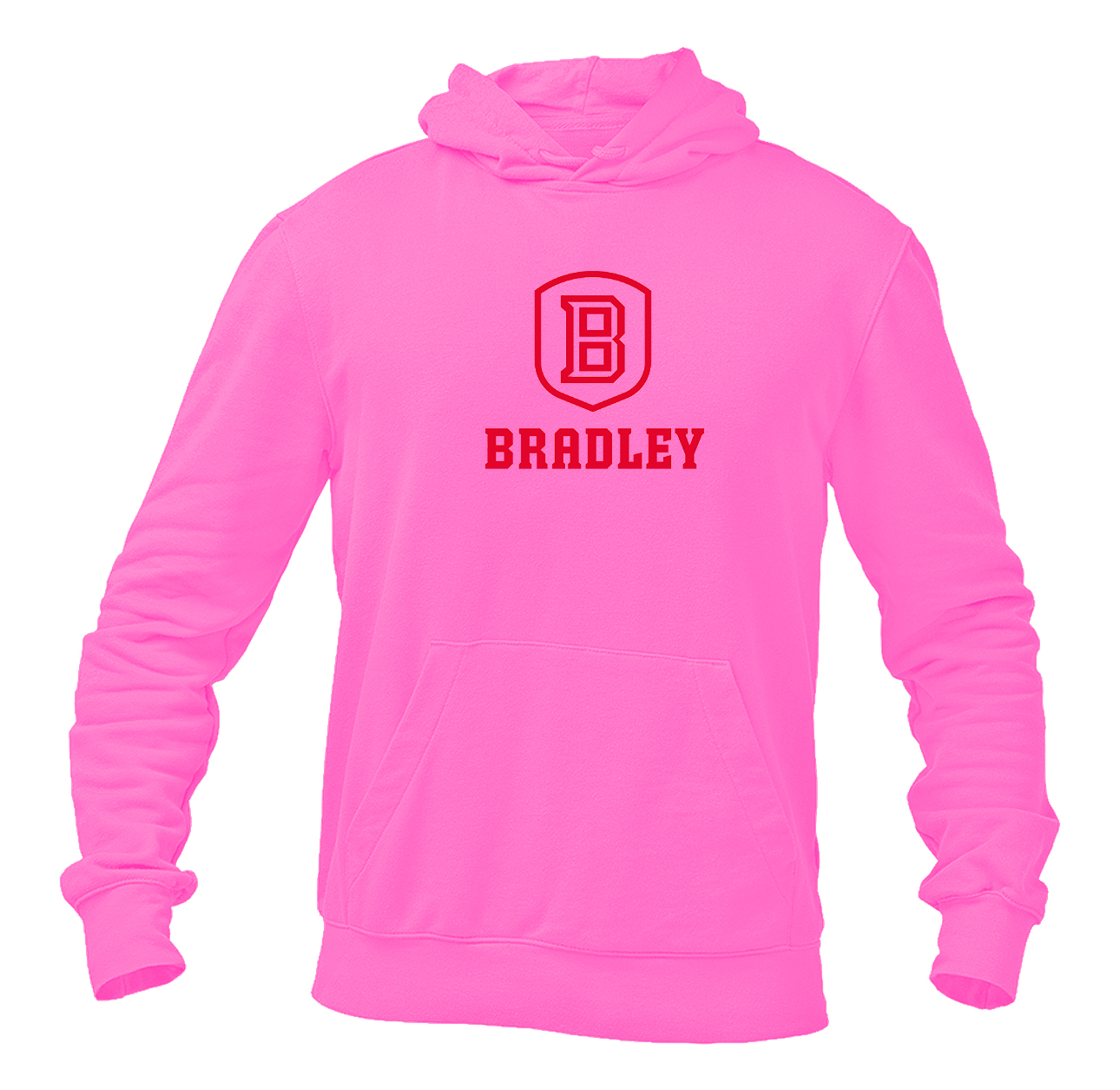 Men's Bradley Braves Softstyle Midweight Hooded Sweatshirt