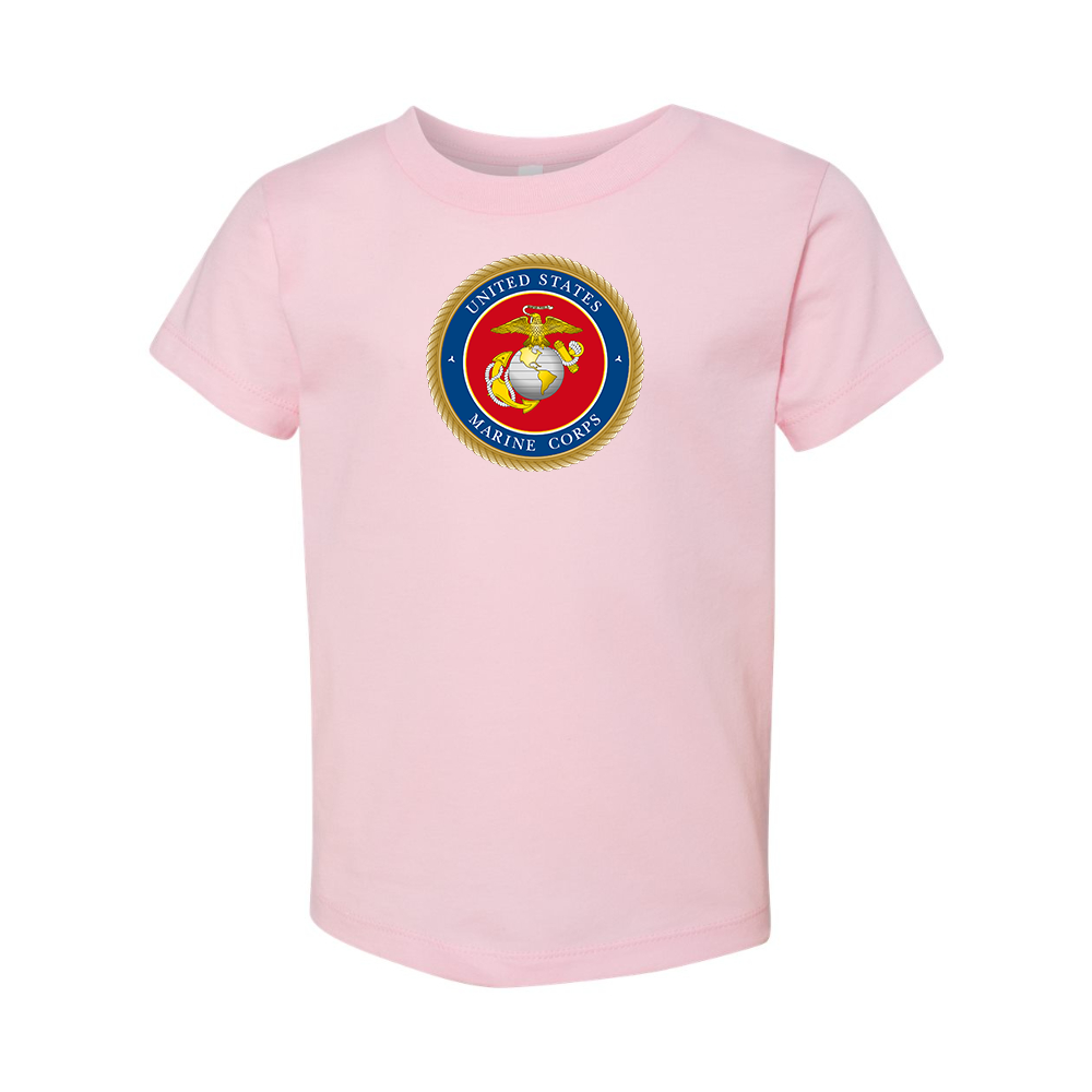 USMC Emblem BELLA  CANVAS Toddler Jersey Tee