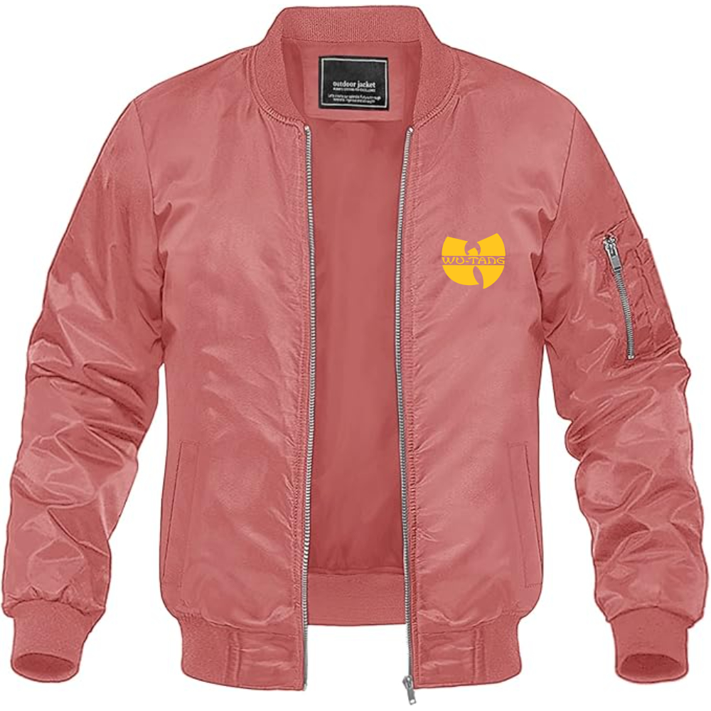 Men's  Wu-Tang Clan Lightweight Bomber Jacket Windbreaker Softshell Varsity Jacket Coat