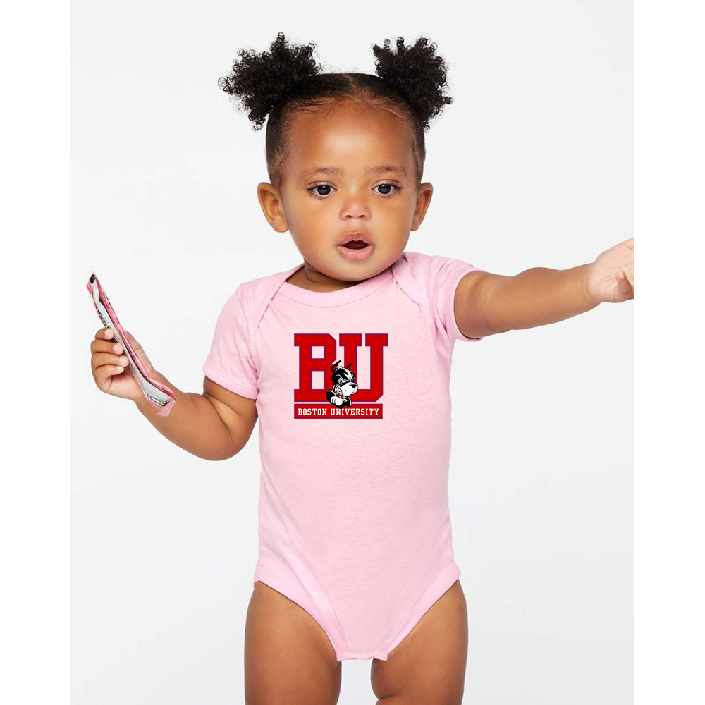 Boston University Terriers Rabbit Skins Infant Baby Rib Bodysuit