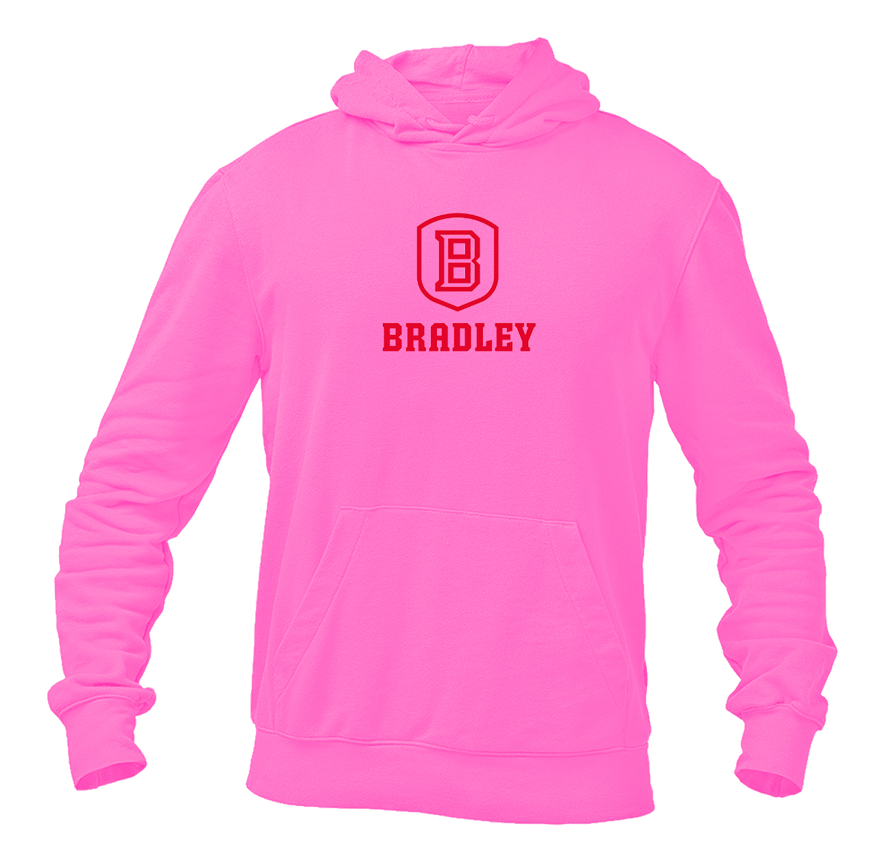 Men's Bradley Braves Softstyle Midweight Hooded Sweatshirt
