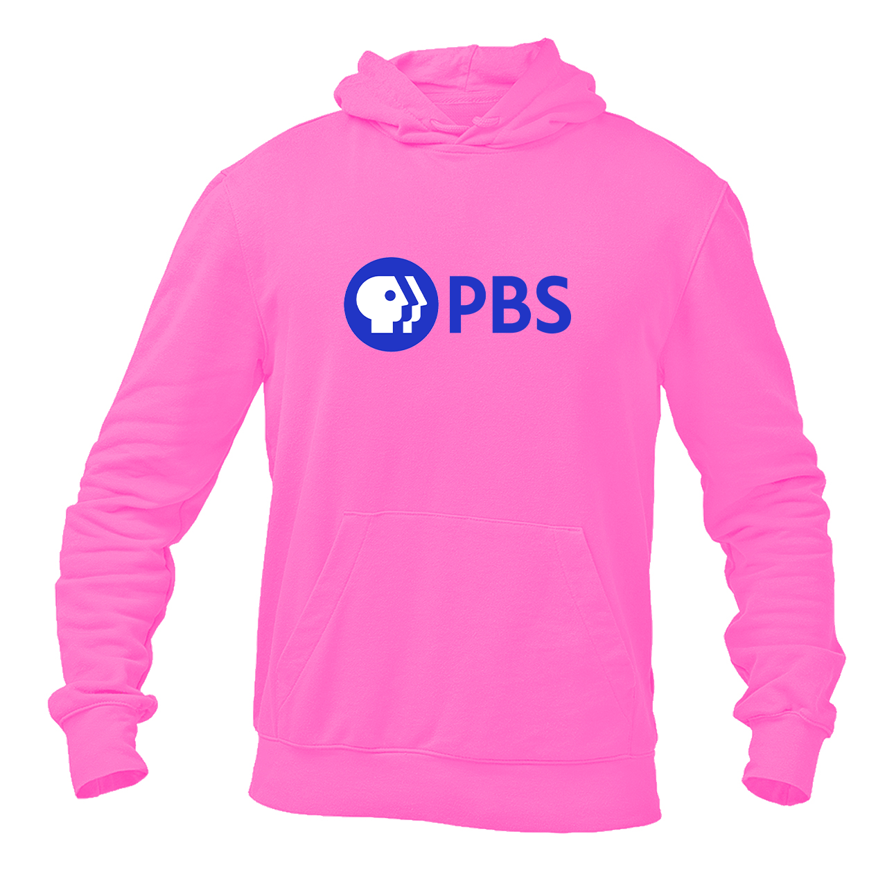 Men's PBS Blue Heavy Blend Hooded Sweatshirt