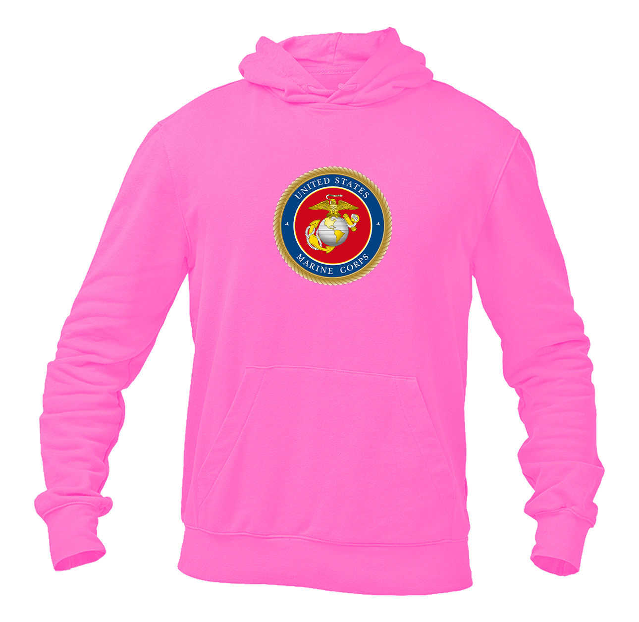 Men's USMC Emblem Softstyle Midweight Hooded Sweatshirt