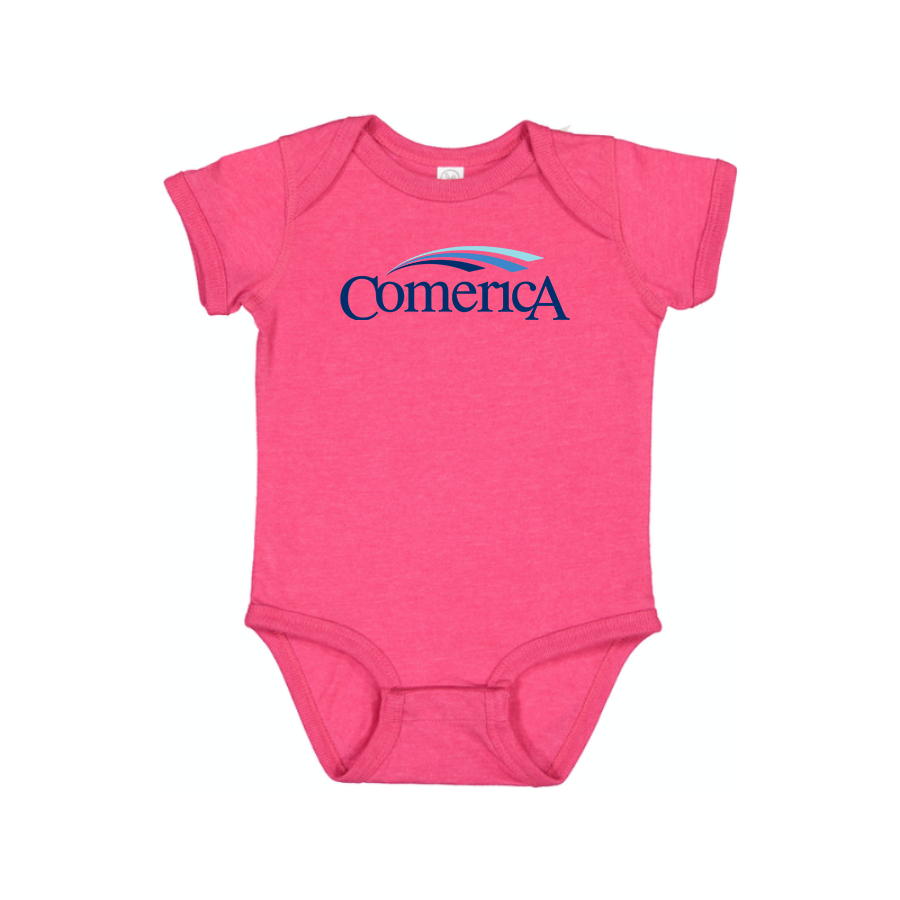 Comerica  Logo Baby Onesie Romper