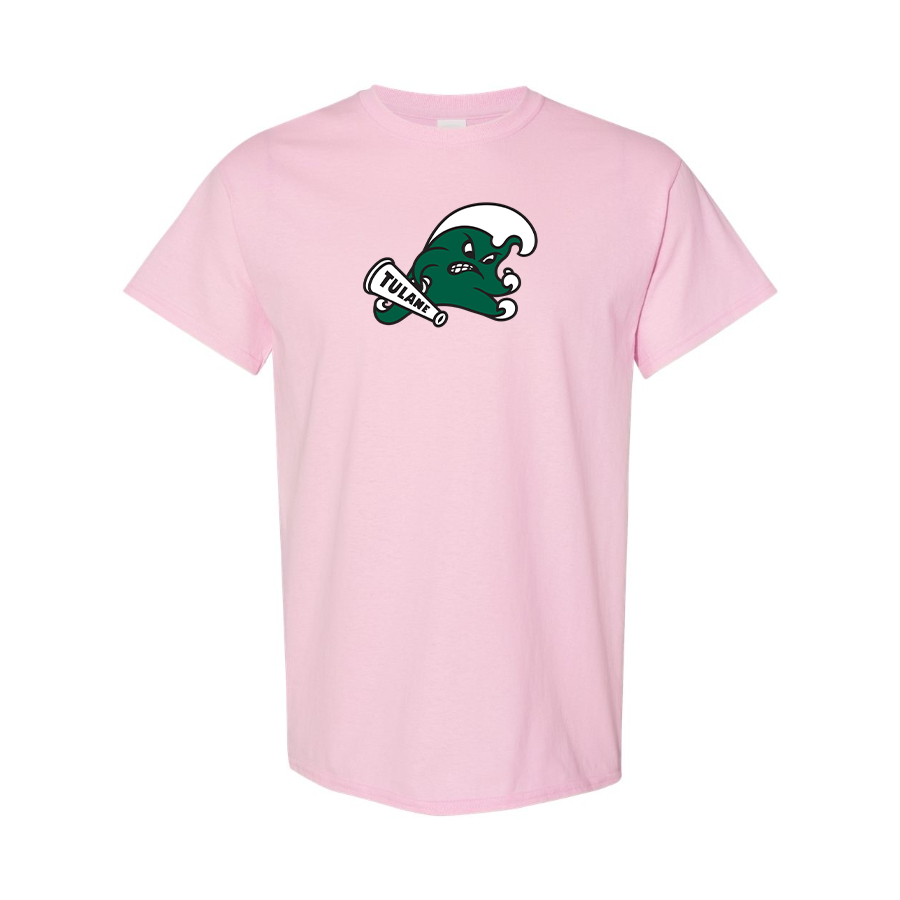 Men's Tulane Green Wave Logo   Cotton T-Shirt