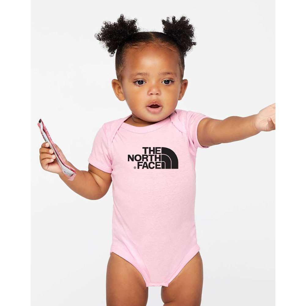 The North Face Black Rabbit Skins Infant Baby Rib Bodysuit