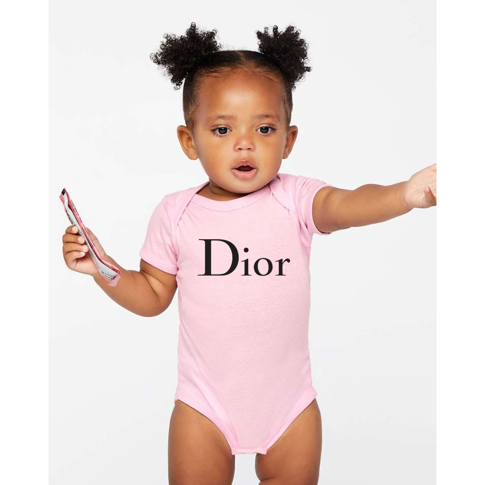 Dior Rabbit Skins Infant Baby Rib Bodysuit