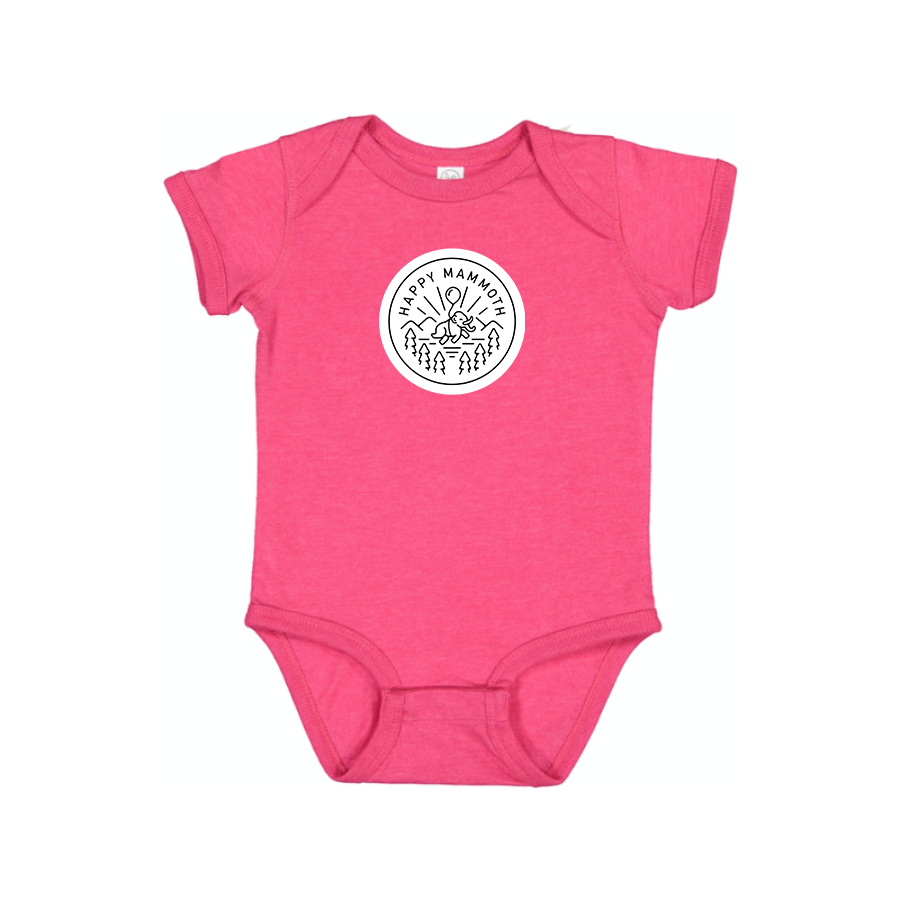Happy Mammoth Logo Baby Onesie Romper