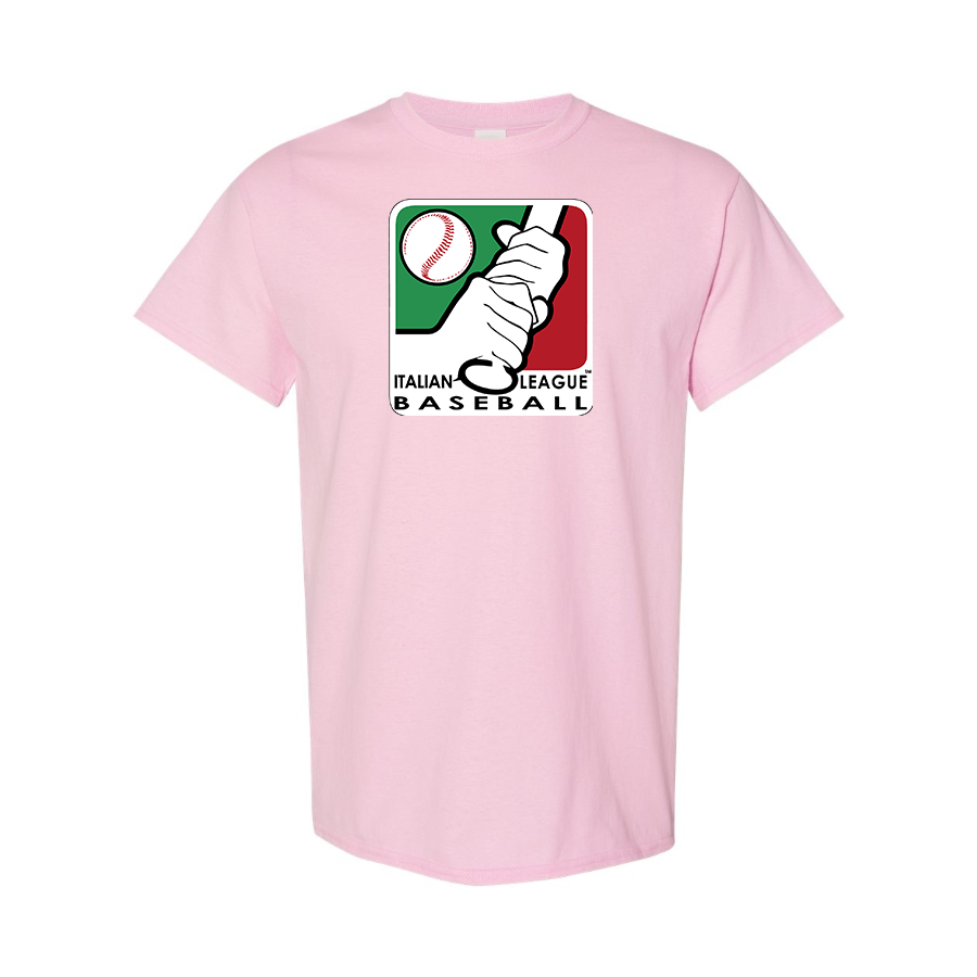 Men's Italian Baseball League Logo Cotton T-Shirt