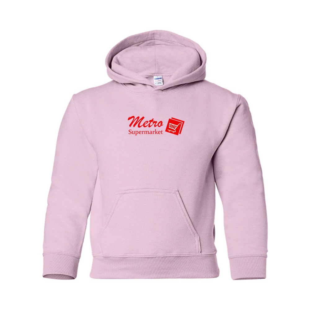 Youth Metro Supermarket Logo  Pullover Hoodie