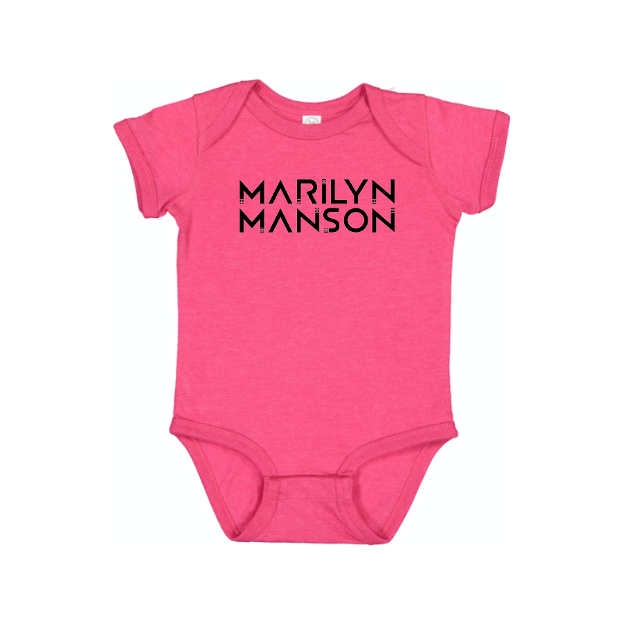 Marilyn Manson Logo Baby Onesie Romper