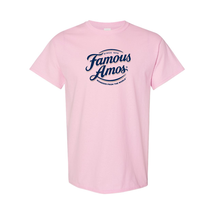 Men's Famous Amos Logo Cotton T-Shirt